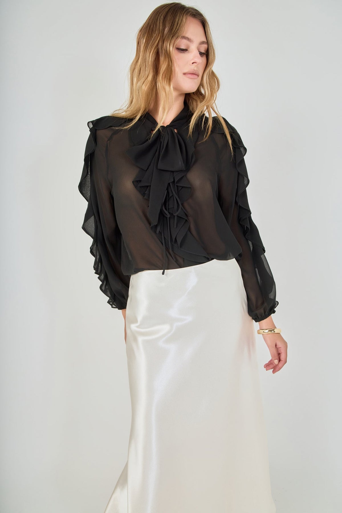 Endless Rose Latest | Chiffon Peekaboo Top