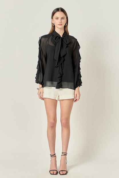 Endless Rose Latest | Chiffon Peekaboo Top