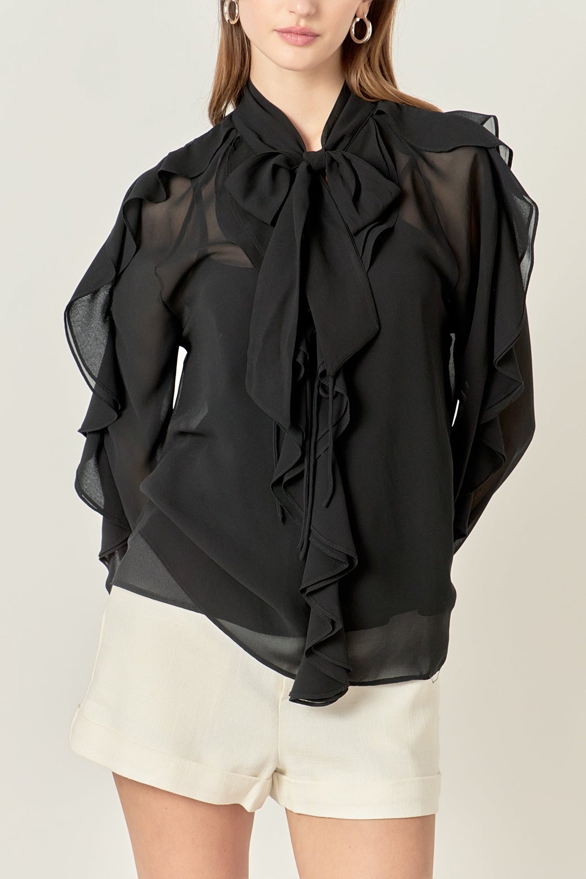 Endless Rose Latest | Chiffon Peekaboo Top