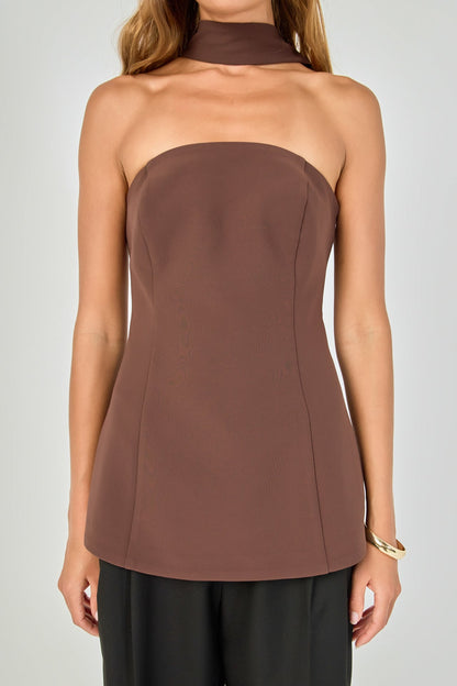 Endless Rose Best Price | Kaitlyn A-Line Choker Tie Top
