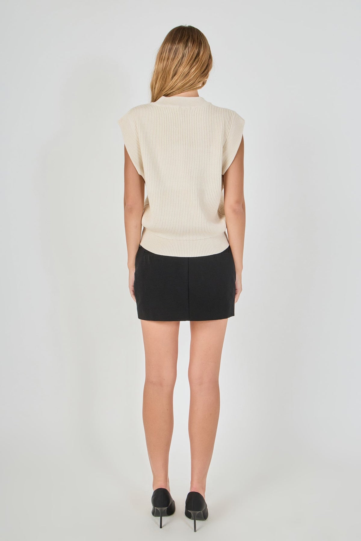 Endless Rose Latest | Sleeveless Round neck Vest Knit Top