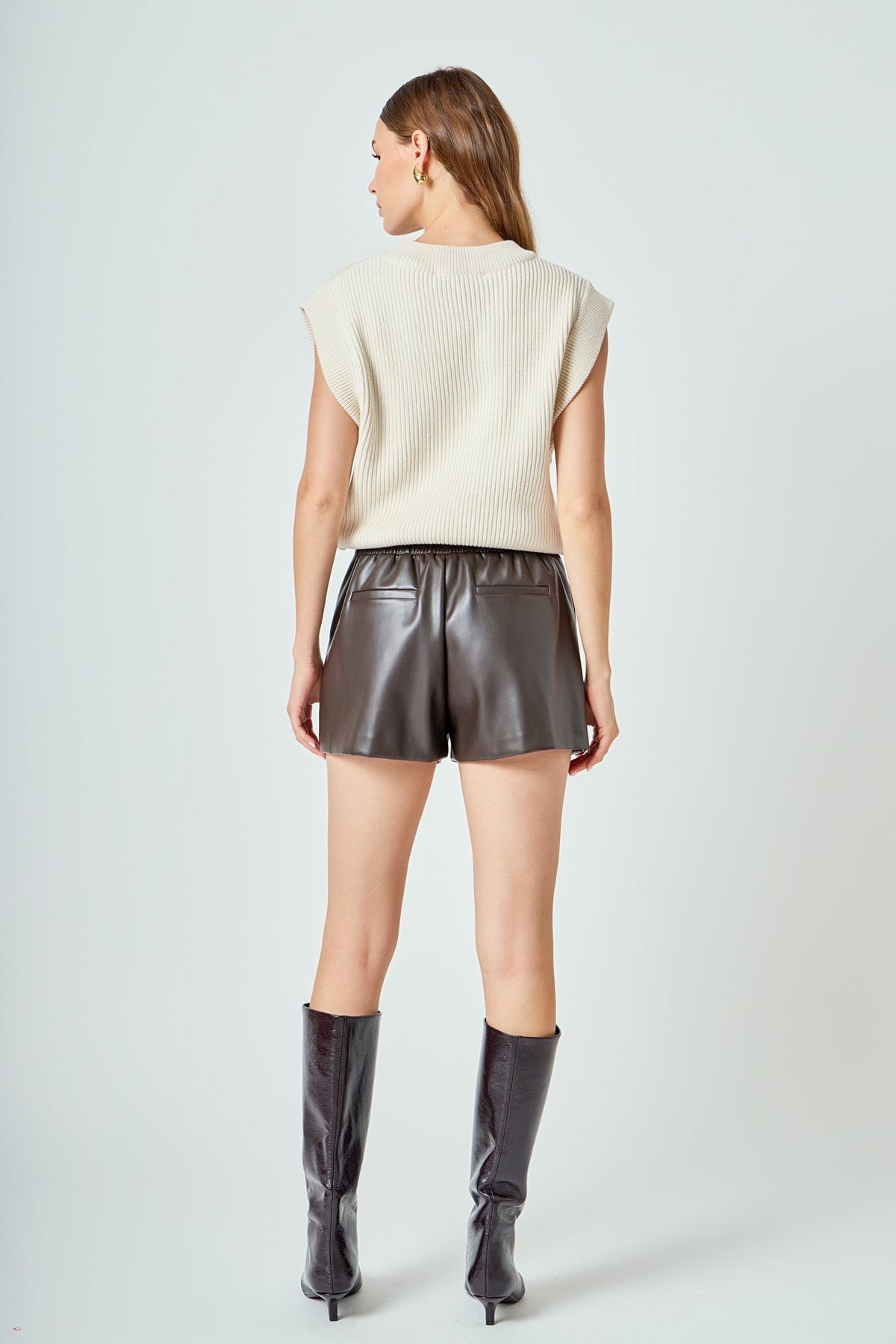 Endless Rose Latest | Sleeveless Round neck Vest Knit Top