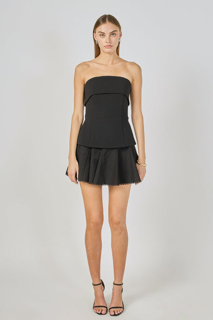 Endless Rose Value | Folded Strapless Top