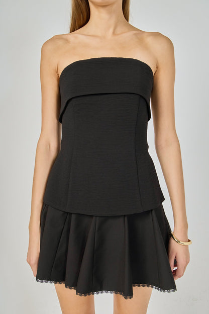 Endless Rose Value | Folded Strapless Top