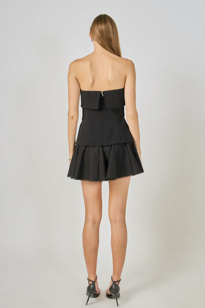 Endless Rose Value | Folded Strapless Top