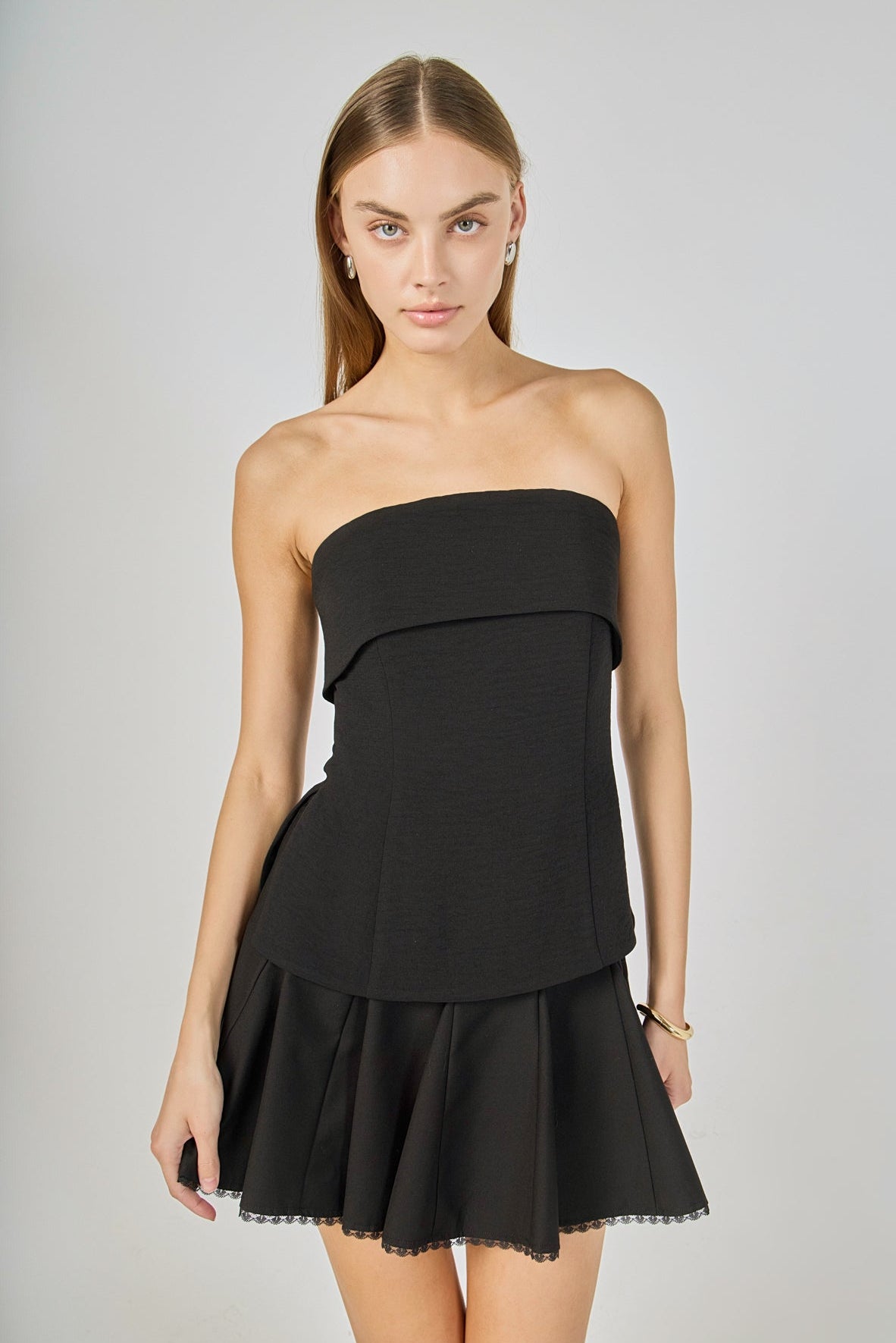 Endless Rose Value | Folded Strapless Top