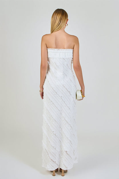 Endless Rose Trusted | Strapless Ruffled Maxi Dress