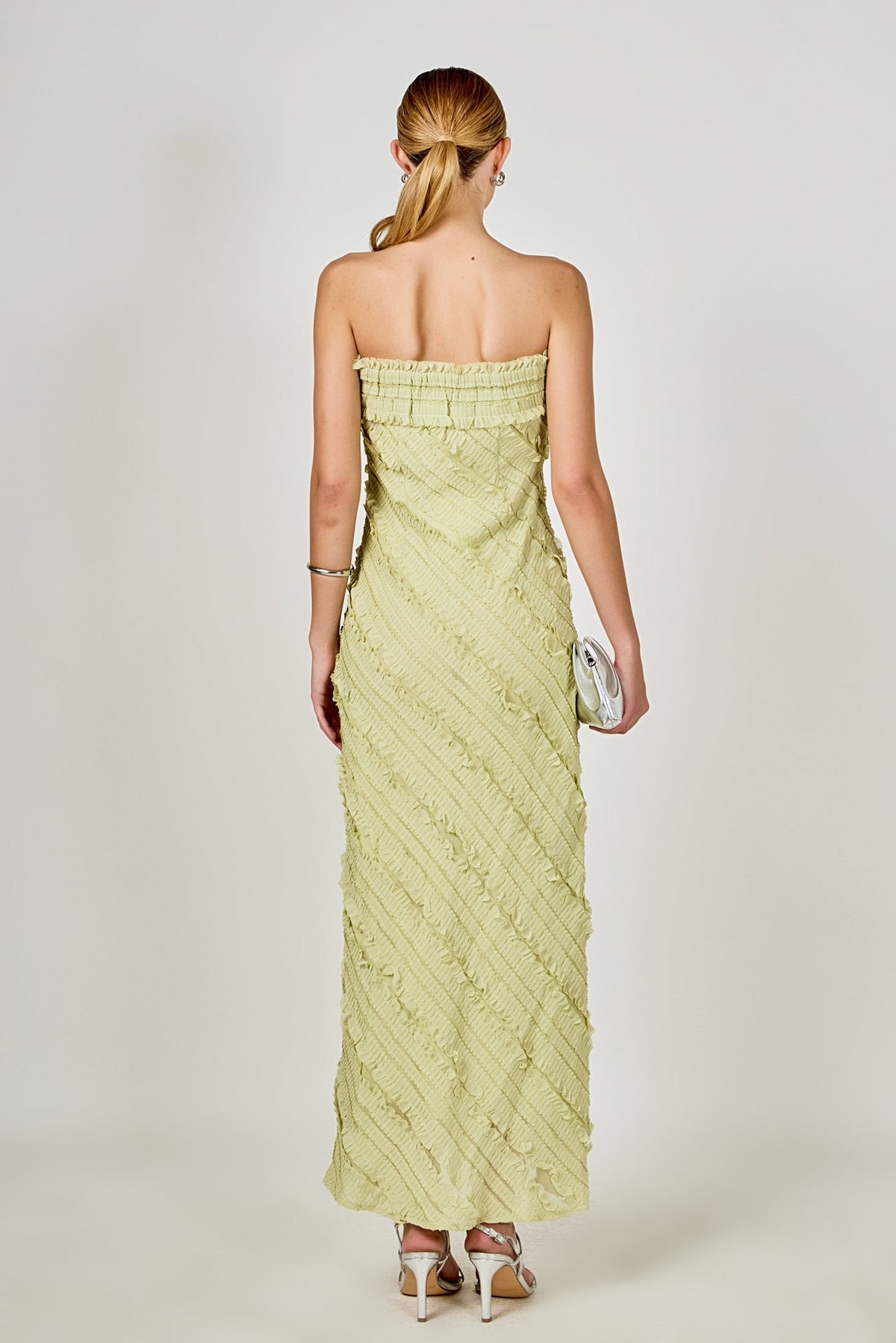 Endless Rose Trusted | Strapless Ruffled Maxi Dress