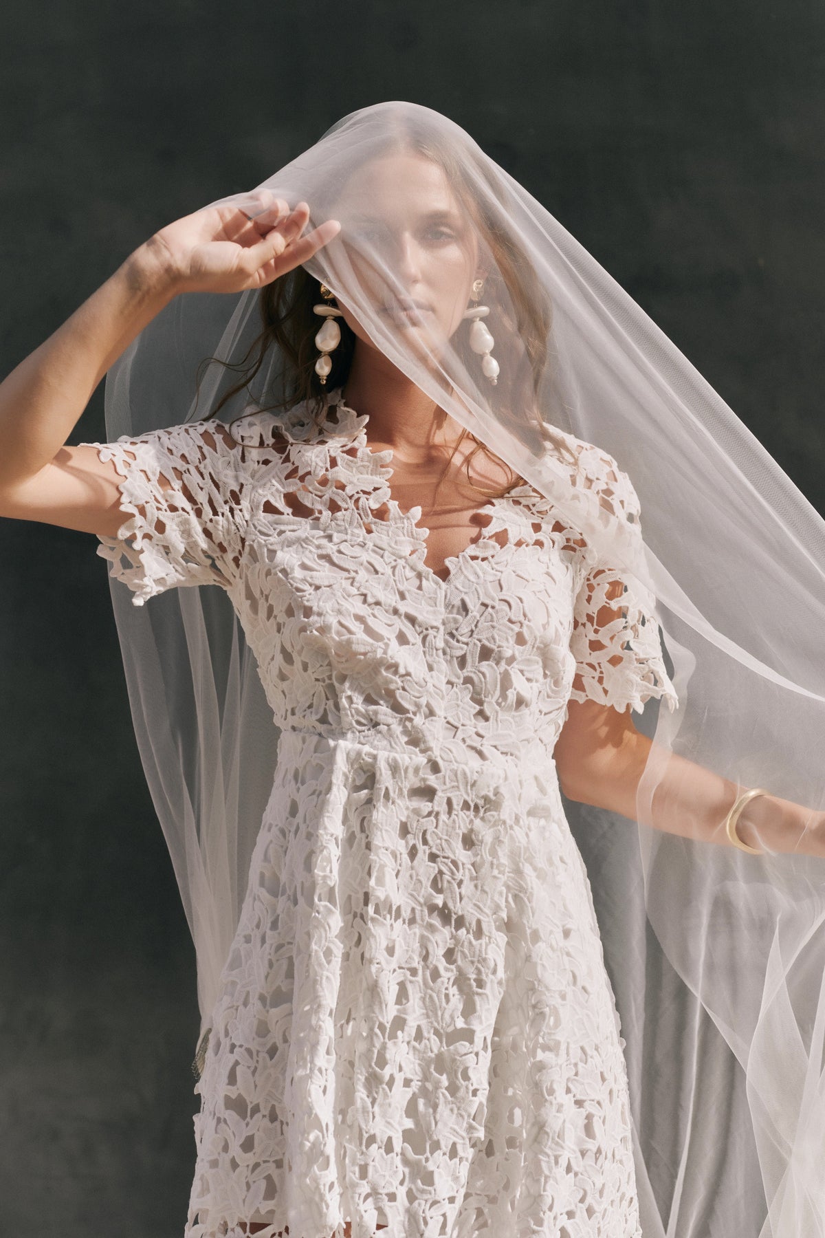 Endless Rose Trusted | All Over Lace Short Sleeves Midi Dress