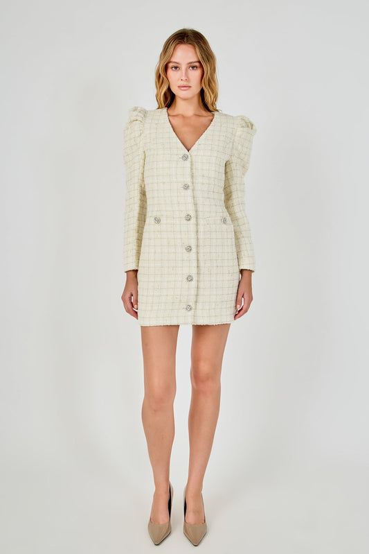 Endless Rose Special Offer | Premium Long-Sleeve Tweed Mini Dress