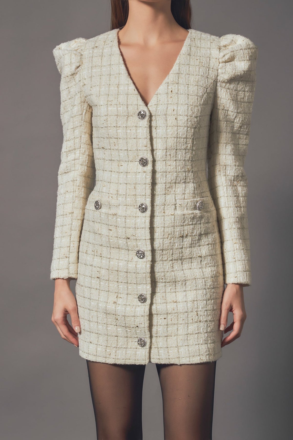 Endless Rose Special Offer | Premium Long-Sleeve Tweed Mini Dress