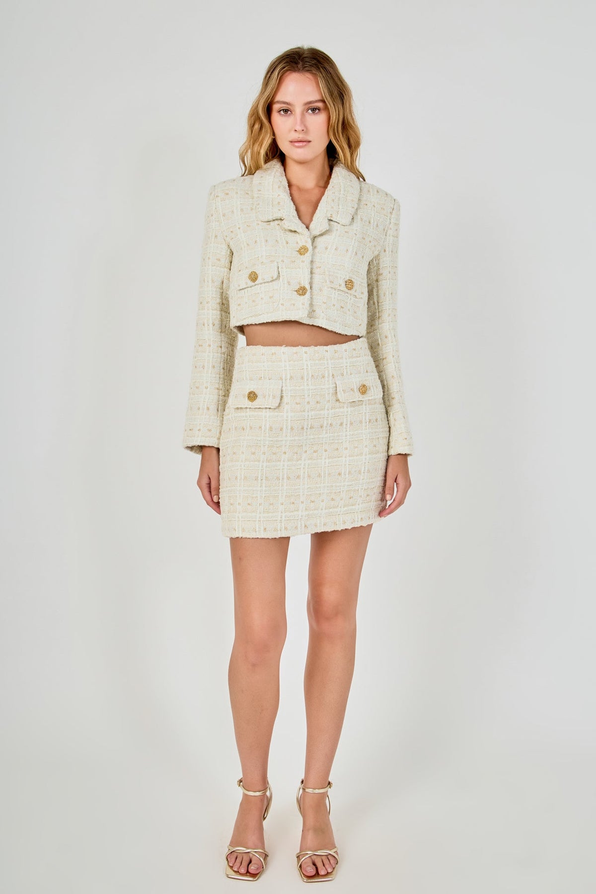 Endless Rose Exclusive | Premium Tweed Mini Skirt