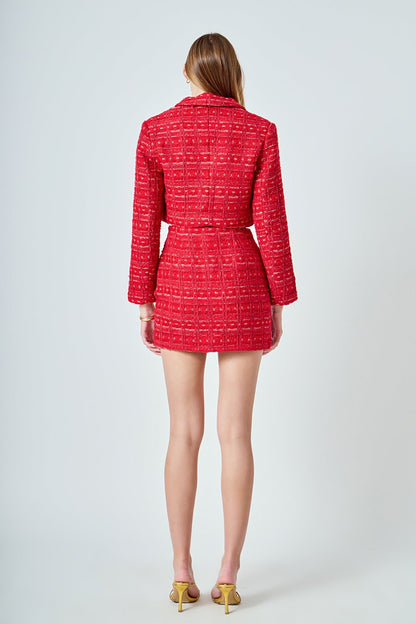 Endless Rose Exclusive | Premium Tweed Mini Skirt