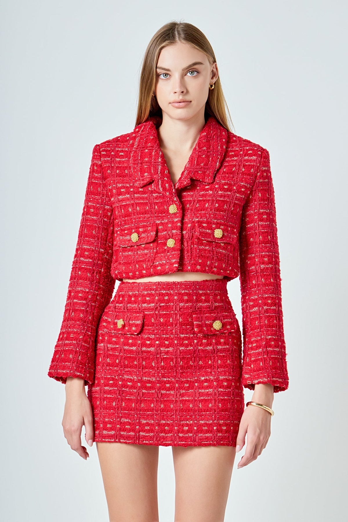 Endless Rose Exclusive | Premium Tweed Mini Skirt