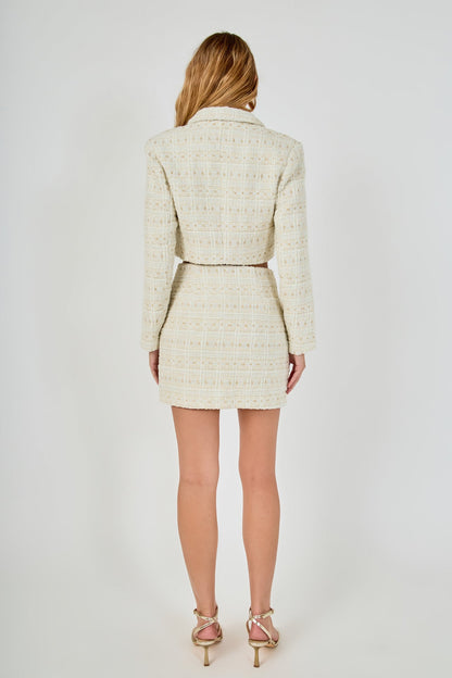 Endless Rose Exclusive | Premium Tweed Mini Skirt
