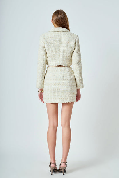Endless Rose Exclusive | Premium Tweed Mini Skirt