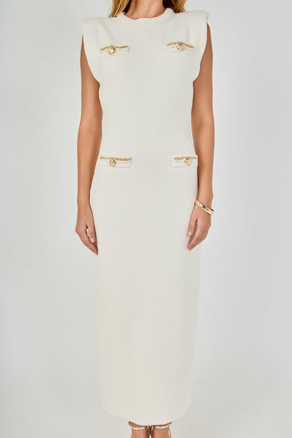 Endless Rose Essential | Knit Padded Maxi Dress