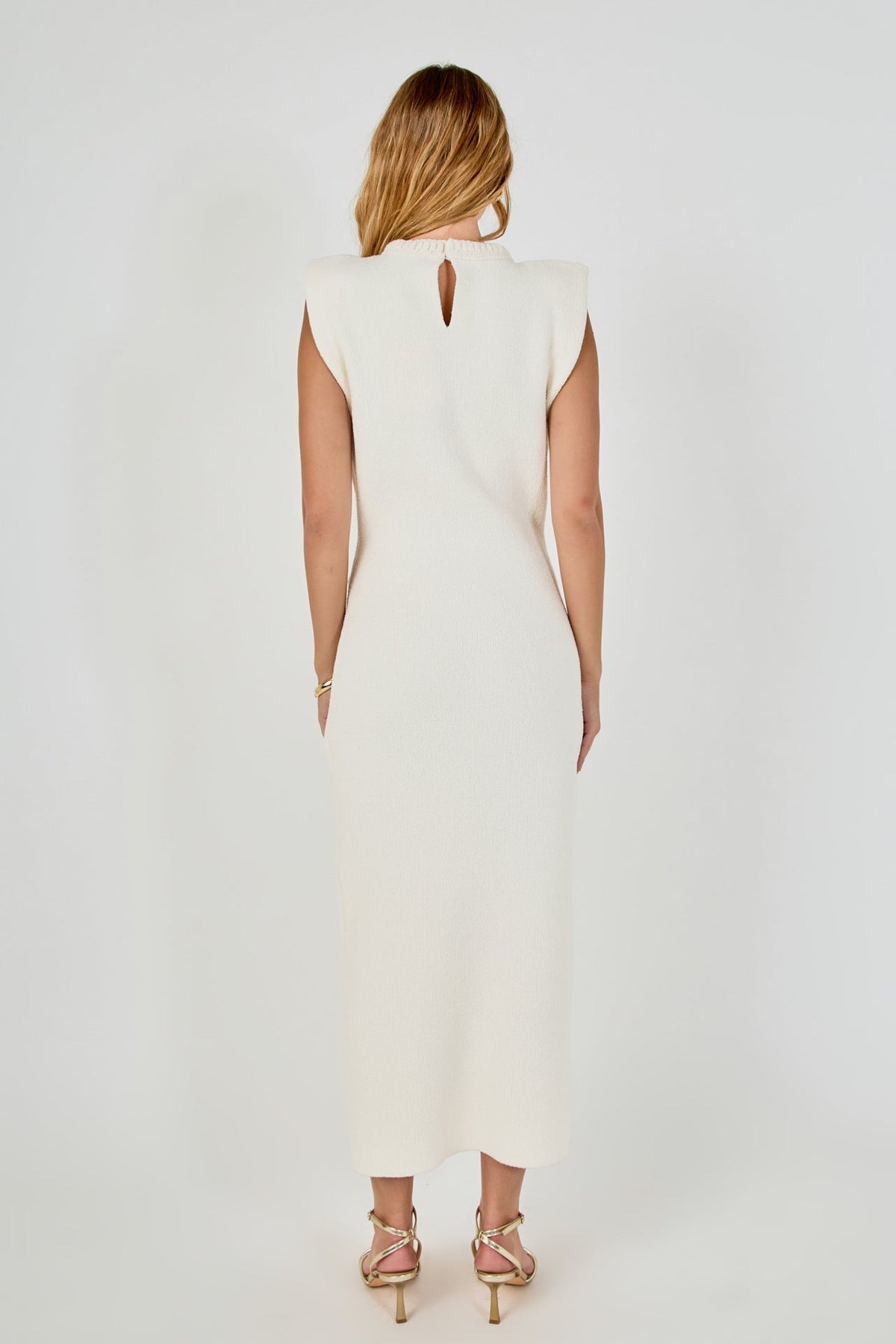 Endless Rose Essential | Knit Padded Maxi Dress