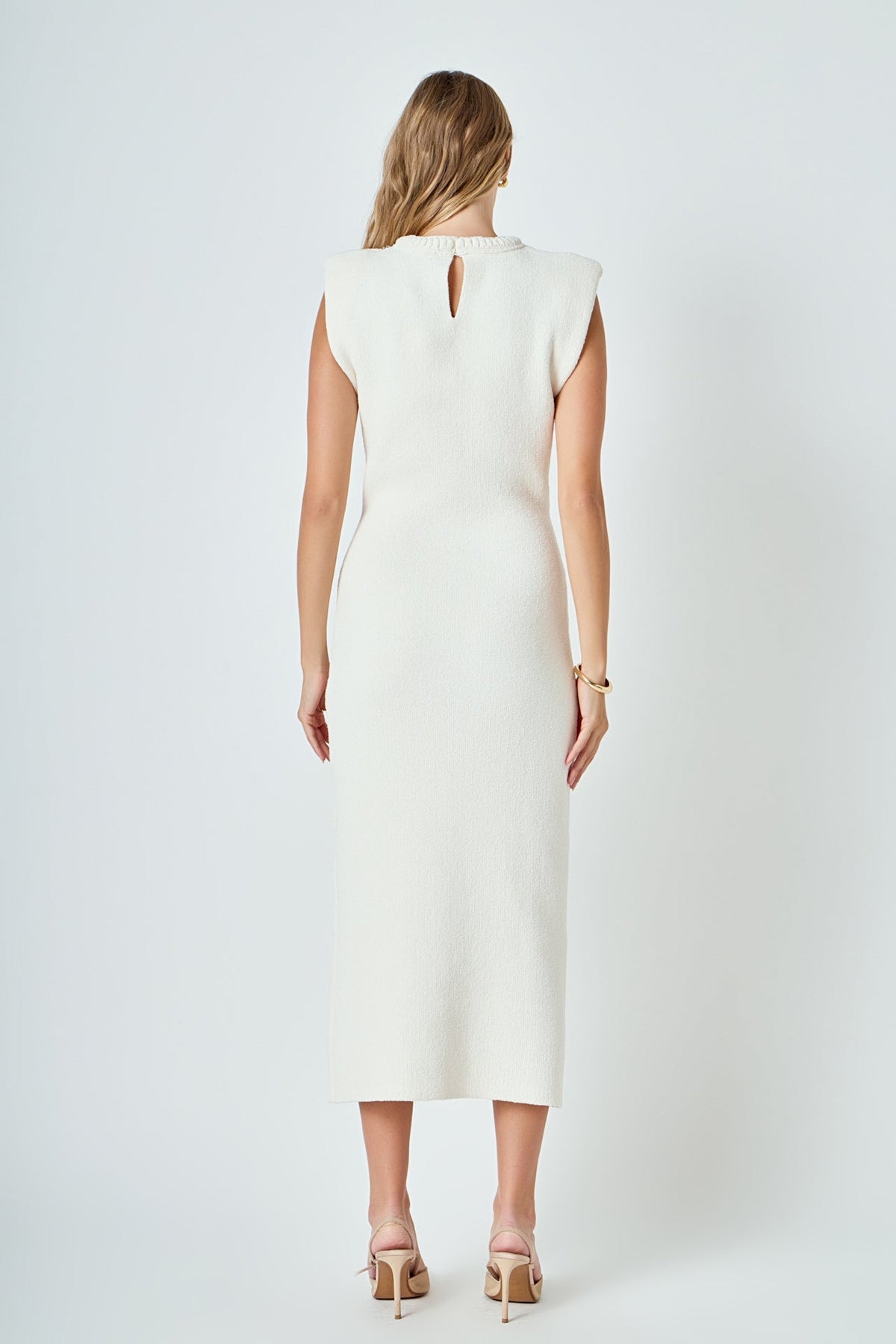 Endless Rose Essential | Knit Padded Maxi Dress