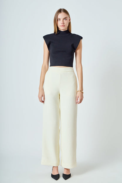 Endless Rose Trending | Tweed Wide Pants