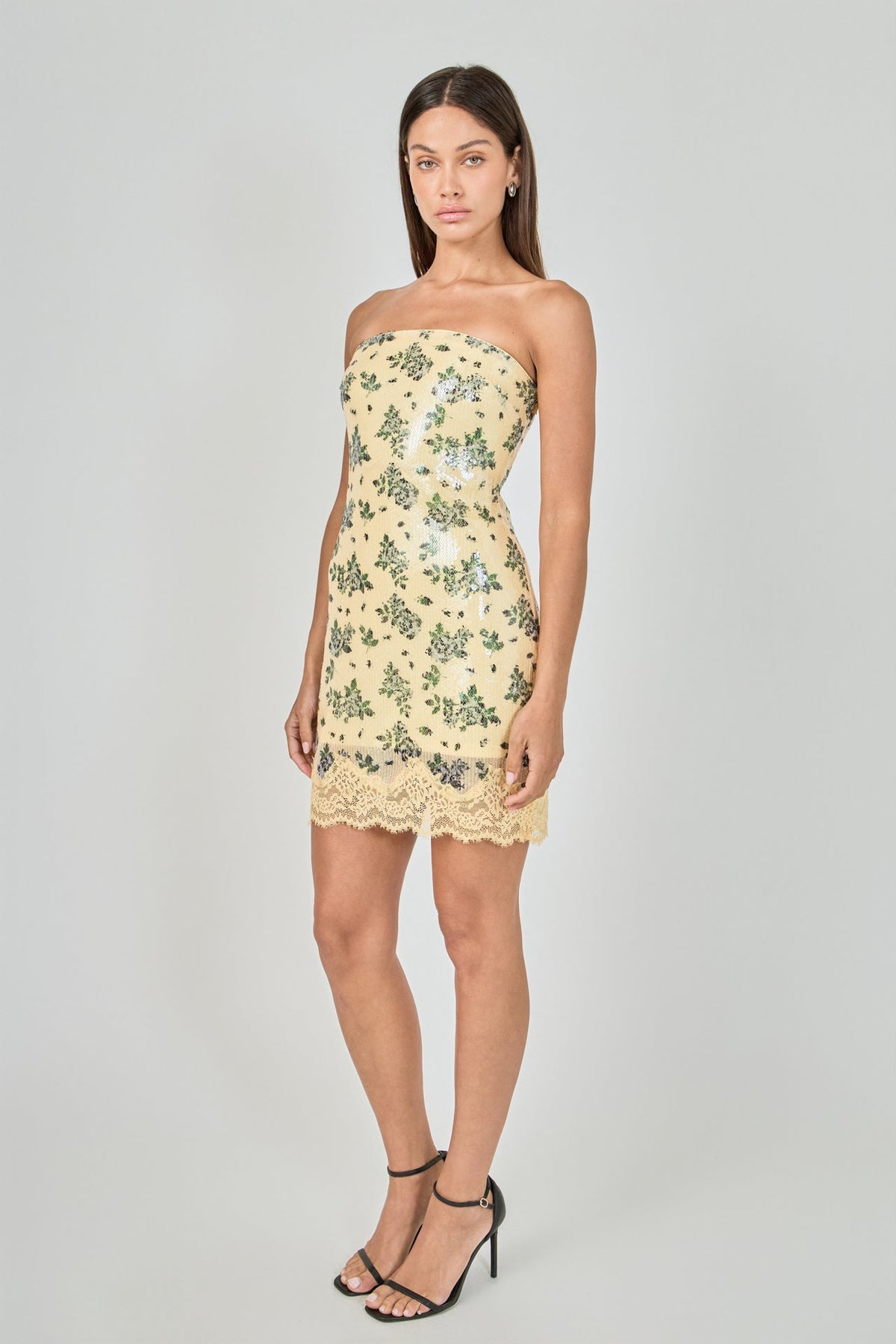 Endless Rose Popular | Printed Sequined Mini Dress