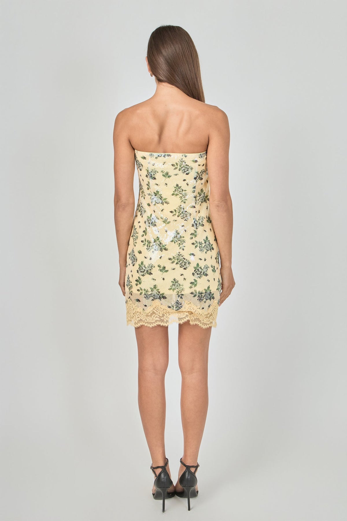 Endless Rose Popular | Printed Sequined Mini Dress