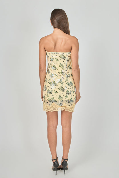Endless Rose Popular | Printed Sequined Mini Dress