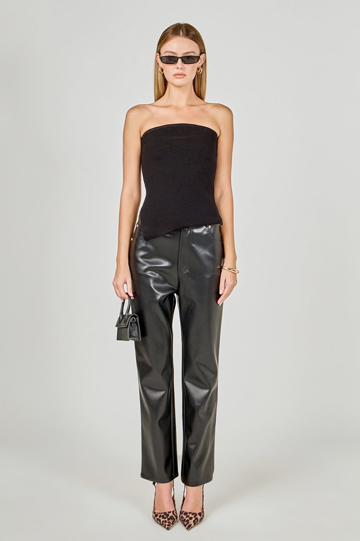 Endless Rose Special Offer | Slit Detailed Knit Tube Top