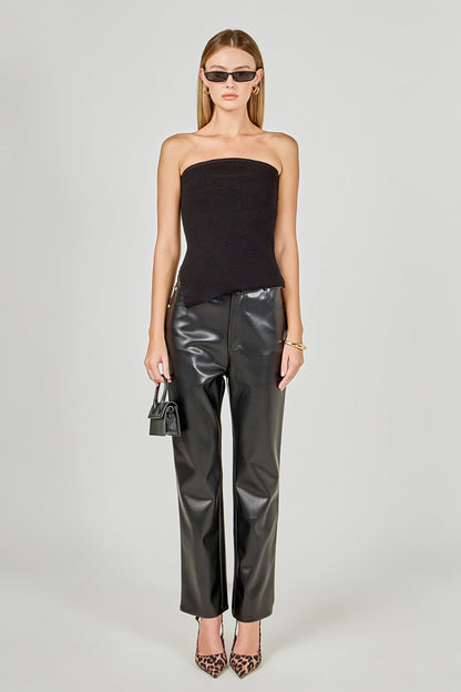 Endless Rose Special Offer | Slit Detailed Knit Tube Top