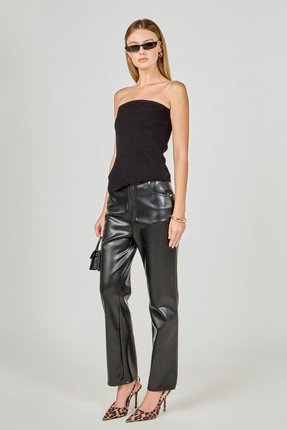 Endless Rose Special Offer | Slit Detailed Knit Tube Top