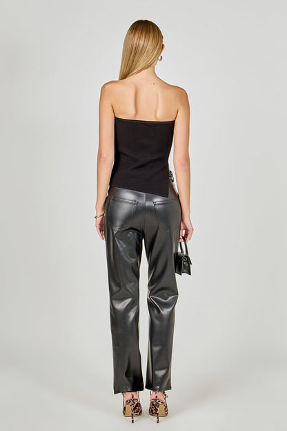 Endless Rose Special Offer | Slit Detailed Knit Tube Top