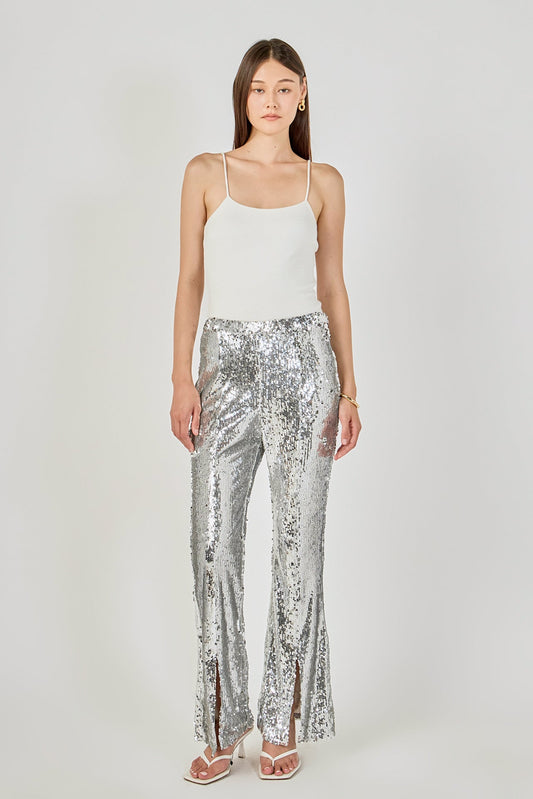 Endless Rose Customer Favorite | Sequin Flare Pants