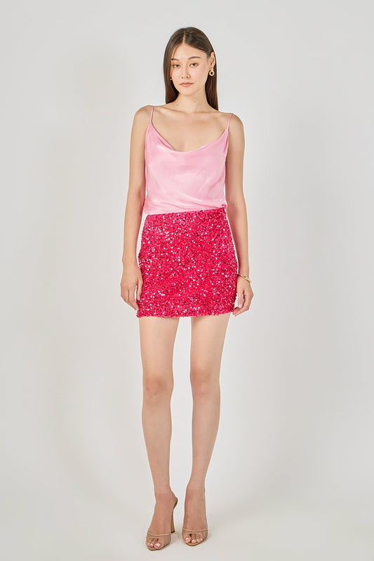 Endless Rose Deals | Sequins Velvet Skirt