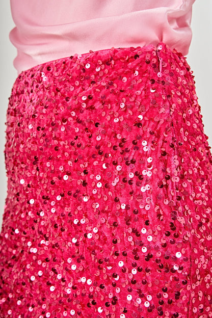 Endless Rose Deals | Sequins Velvet Skirt