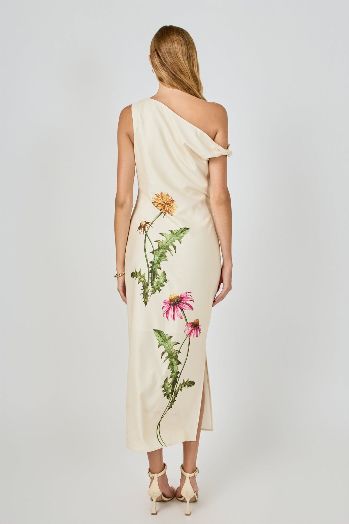 Endless Rose Value | One Shoulder Flower Detail Maxi Dress
