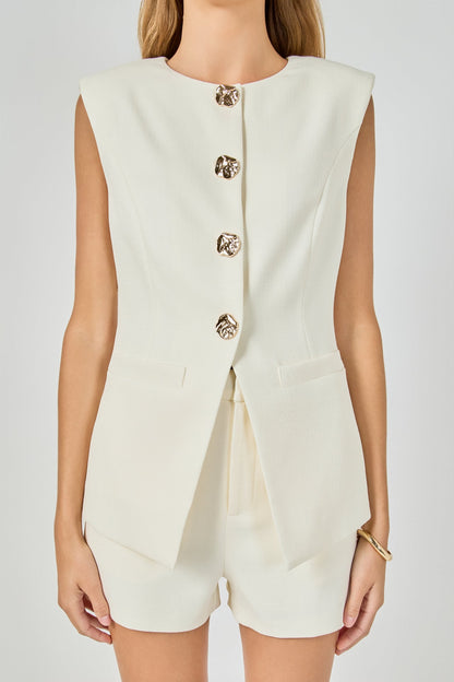Endless Rose Trending | Power Shoulder Vest