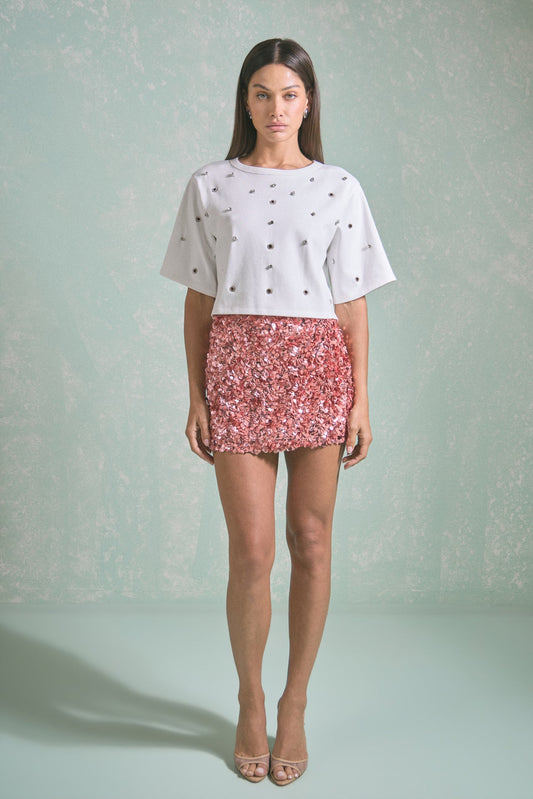 Endless Rose Exclusive | Rhinestone T-Shirt |Endless Rose