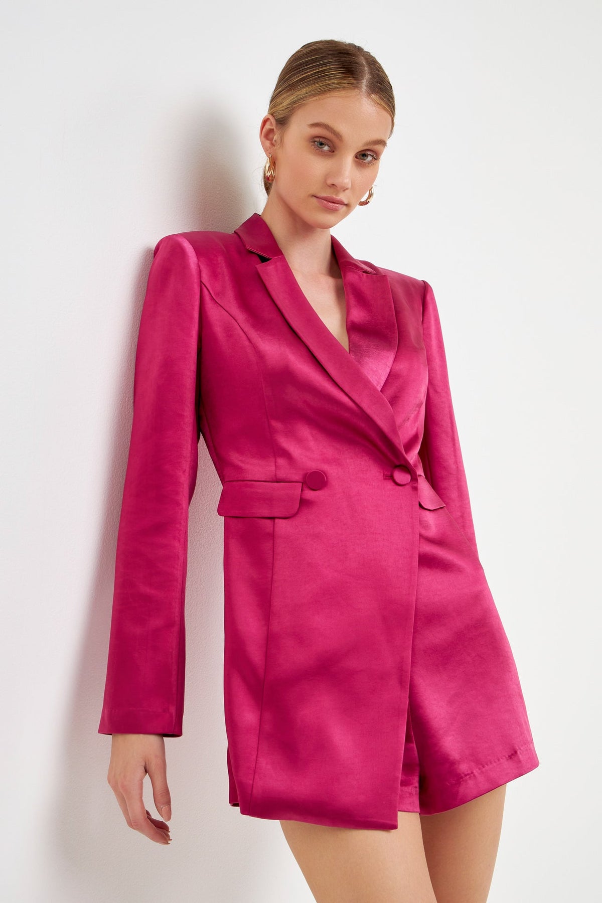 Endless Rose Best Price | Satin Blazer Romper