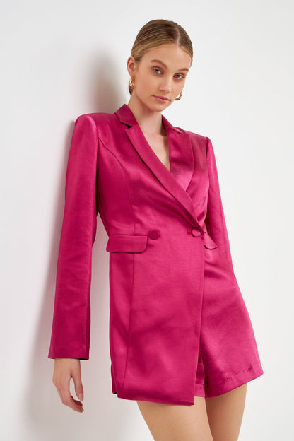 Endless Rose Best Price | Satin Blazer Romper