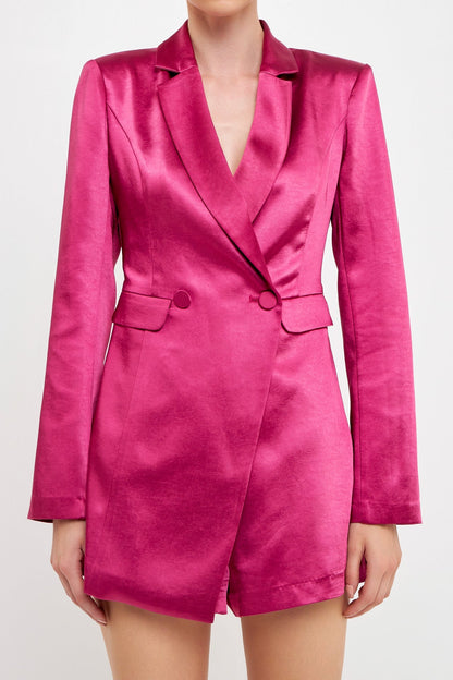 Endless Rose Best Price | Satin Blazer Romper