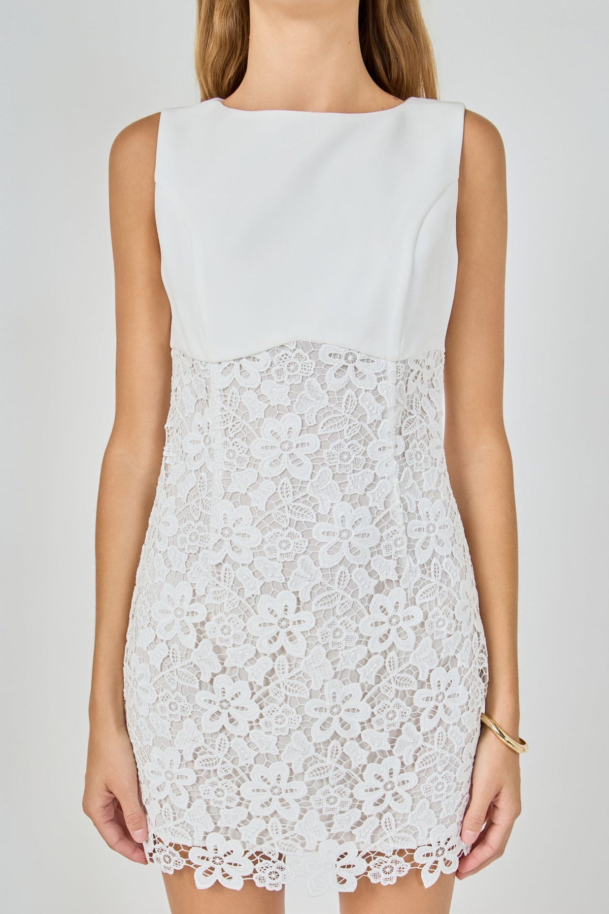 Endless Rose Essential | Lace Combo Mini Dress