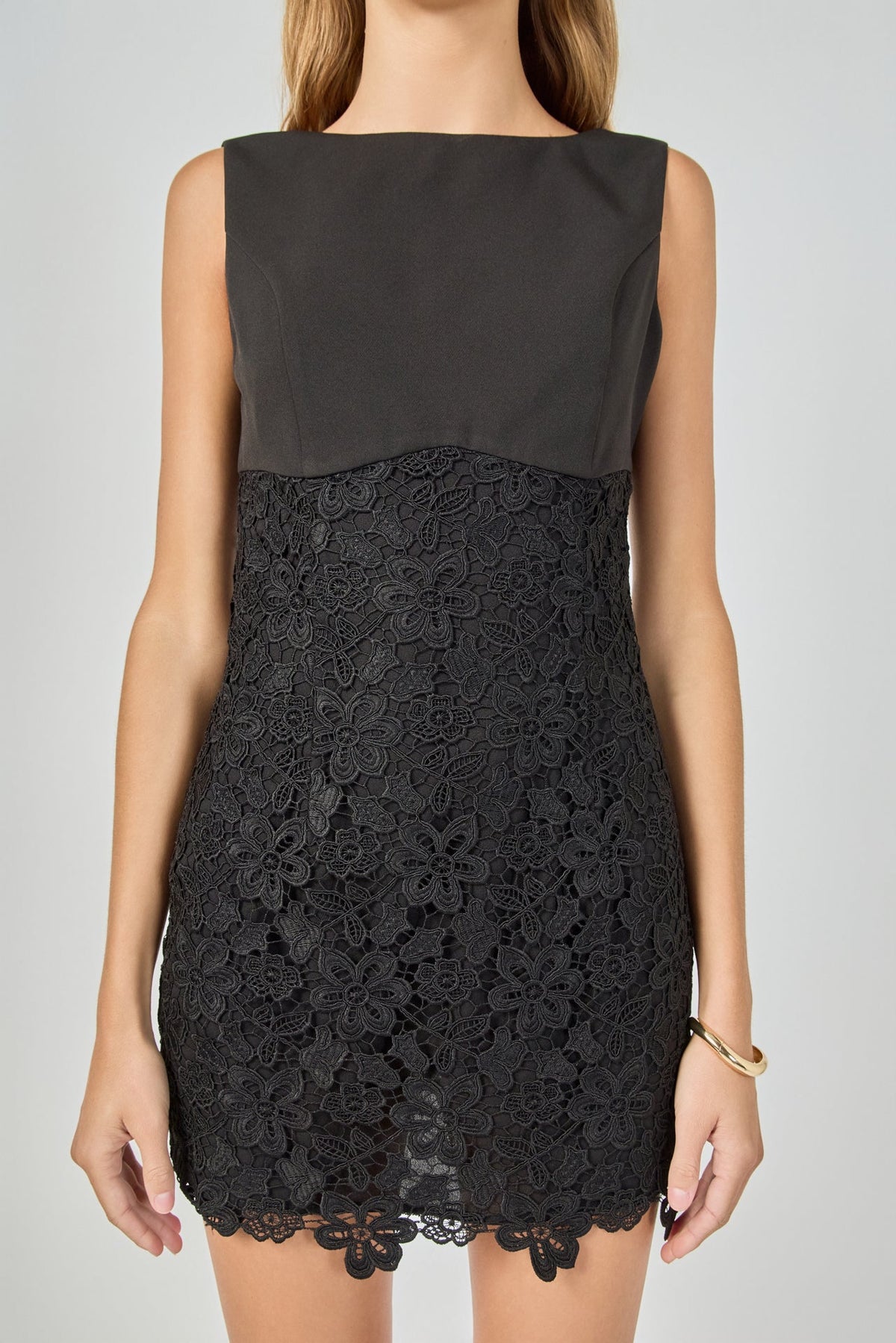 Endless Rose Essential | Lace Combo Mini Dress