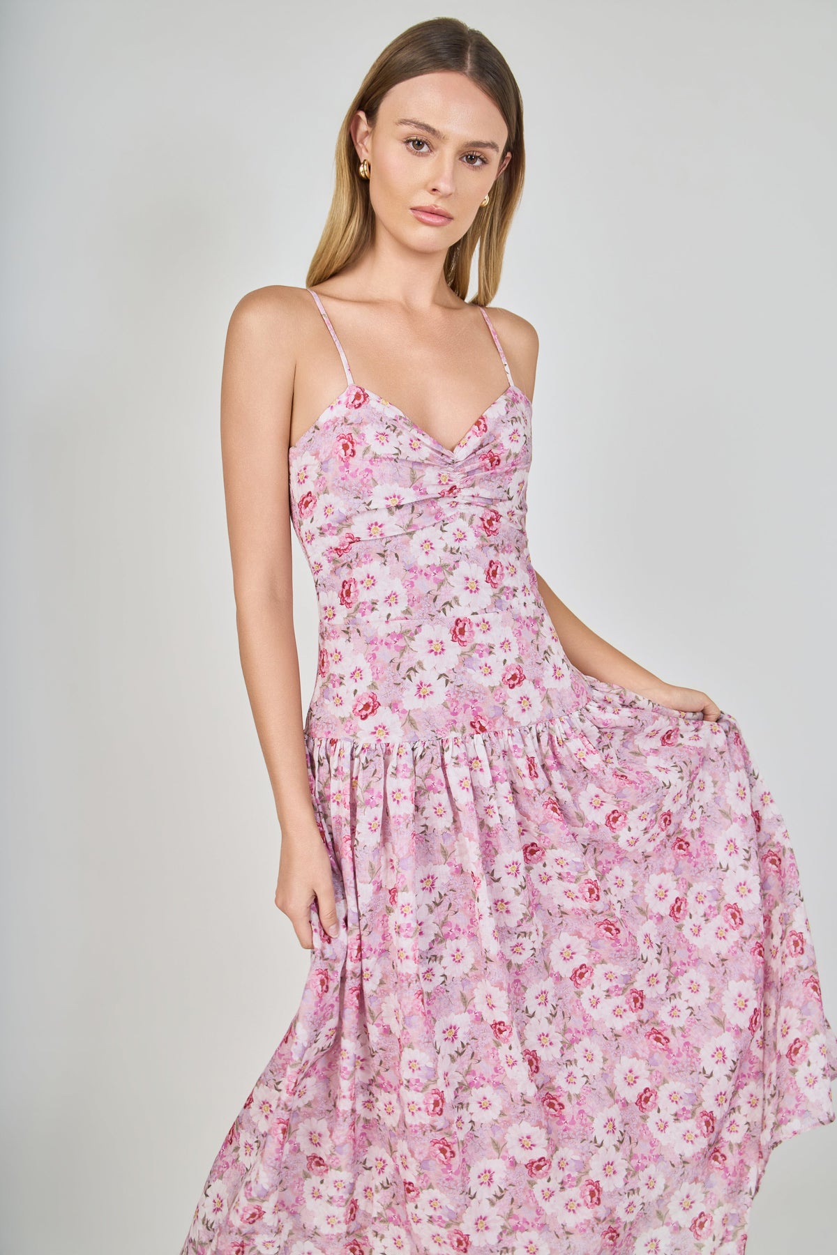 Endless Rose Classic | Floral Drop Waist Maxi Dress