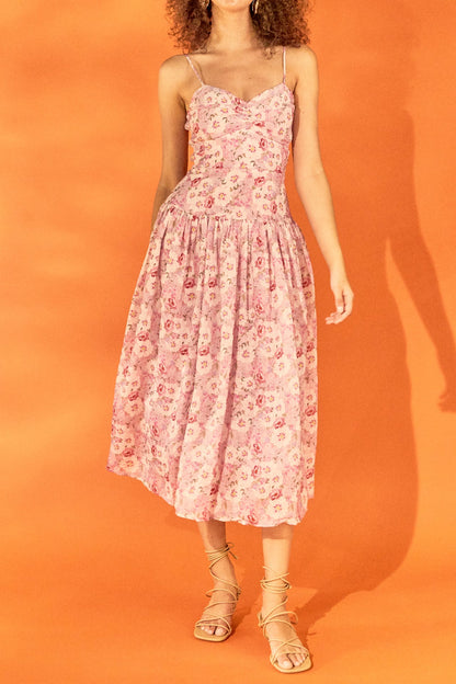 Endless Rose Classic | Floral Drop Waist Maxi Dress
