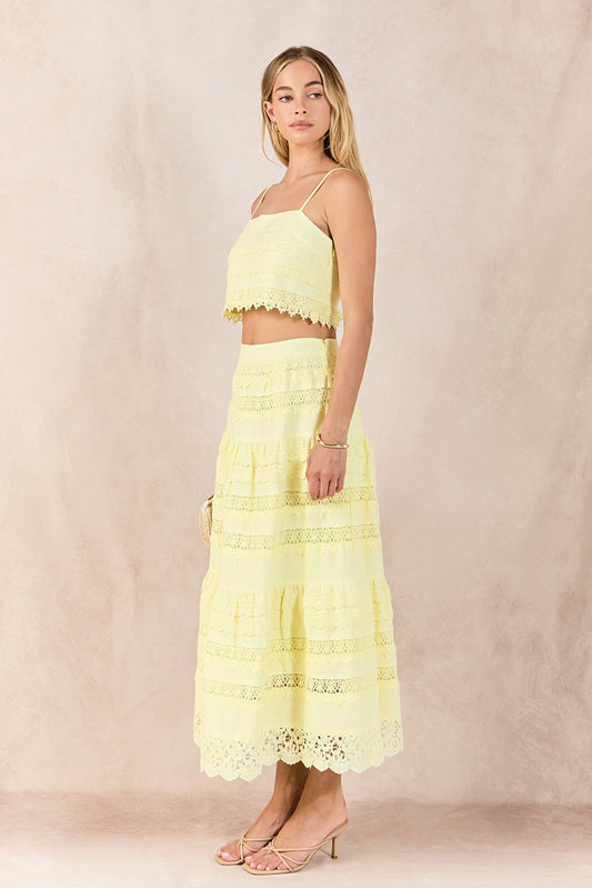 Endless Rose Exclusive | Laced Midi Skirt