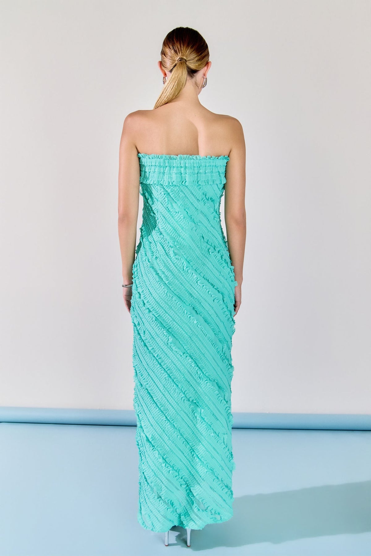 Endless Rose Sale | Juliette Strapless Ruffled Maxi Dress