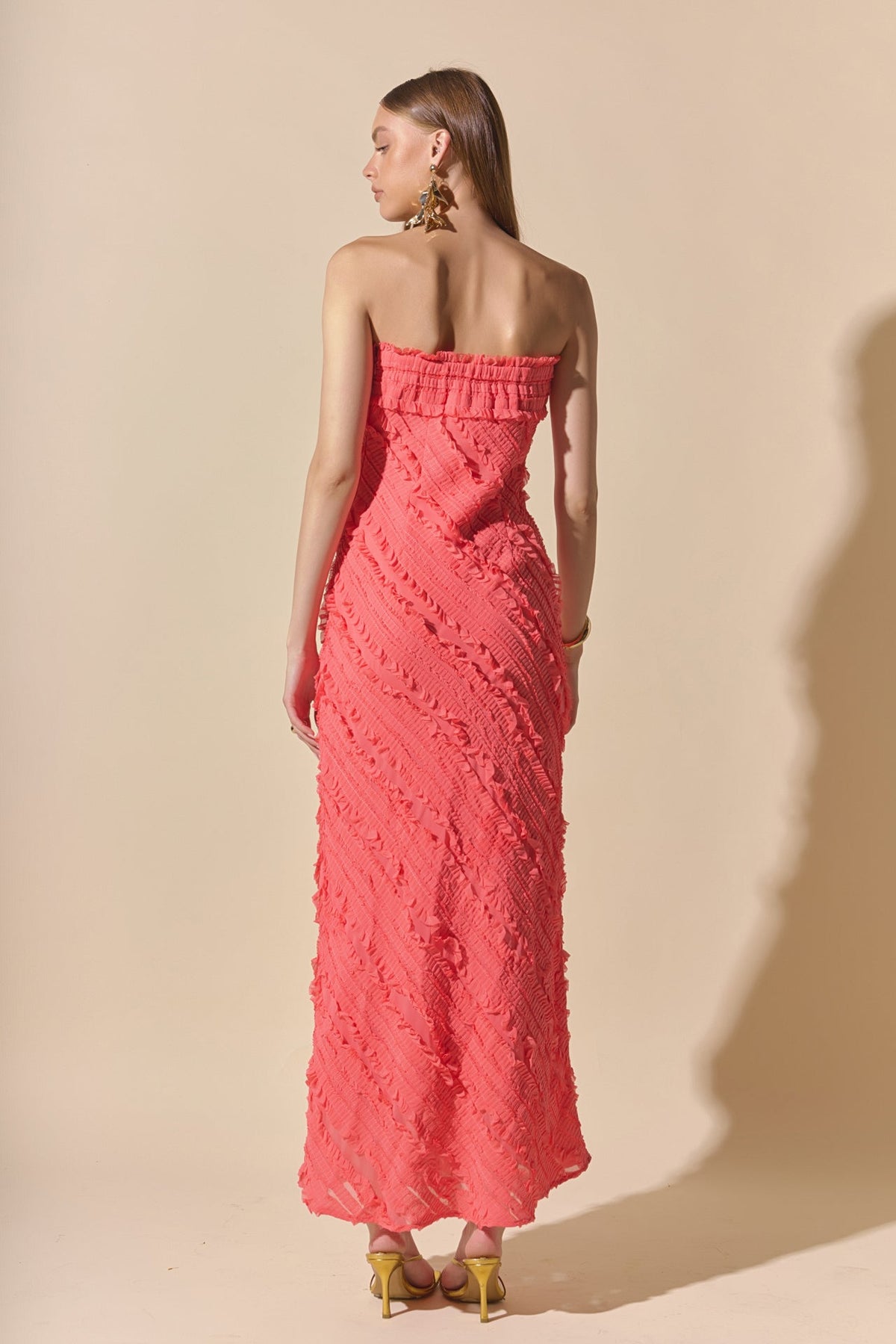 Endless Rose Sale | Juliette Strapless Ruffled Maxi Dress