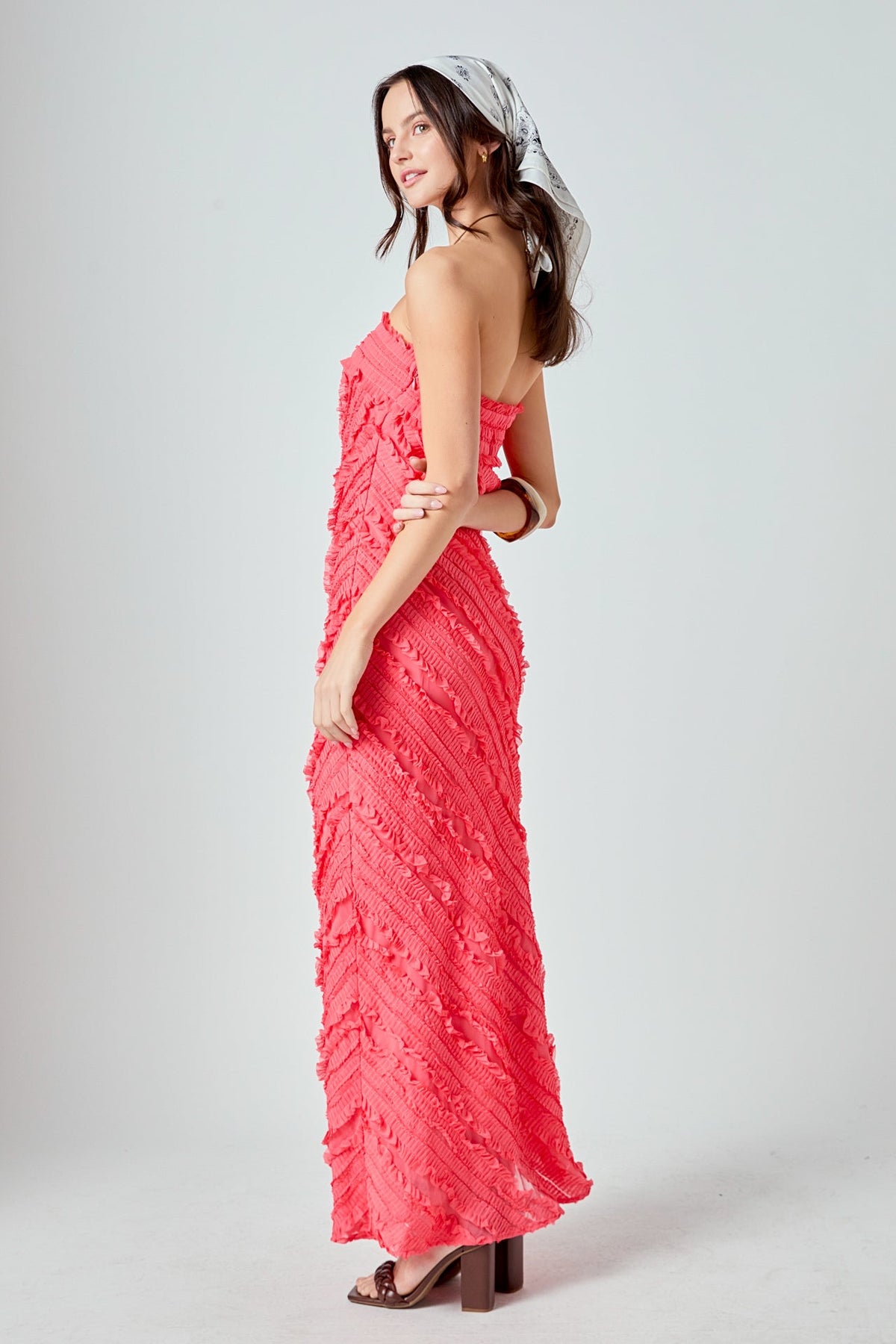 Endless Rose Sale | Juliette Strapless Ruffled Maxi Dress