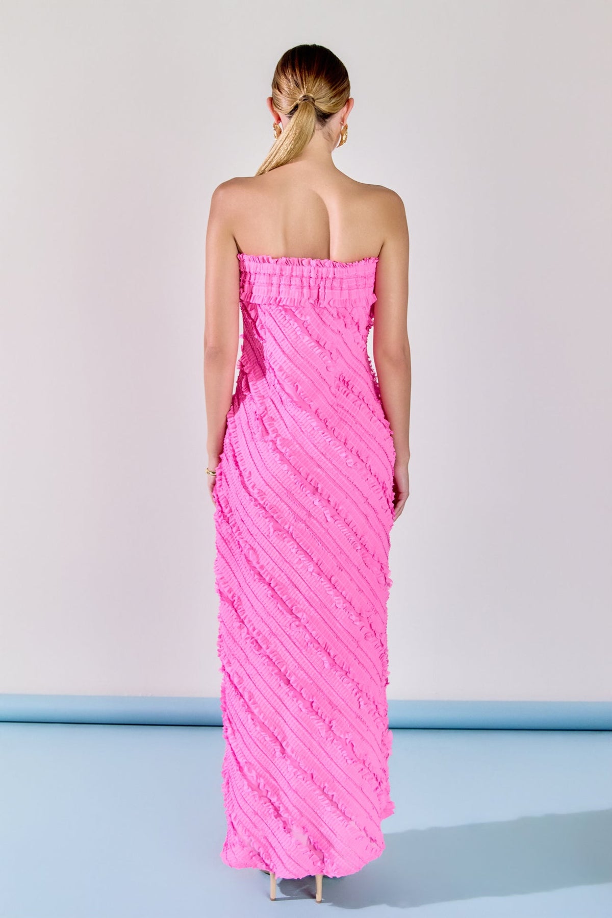Endless Rose Sale | Juliette Strapless Ruffled Maxi Dress