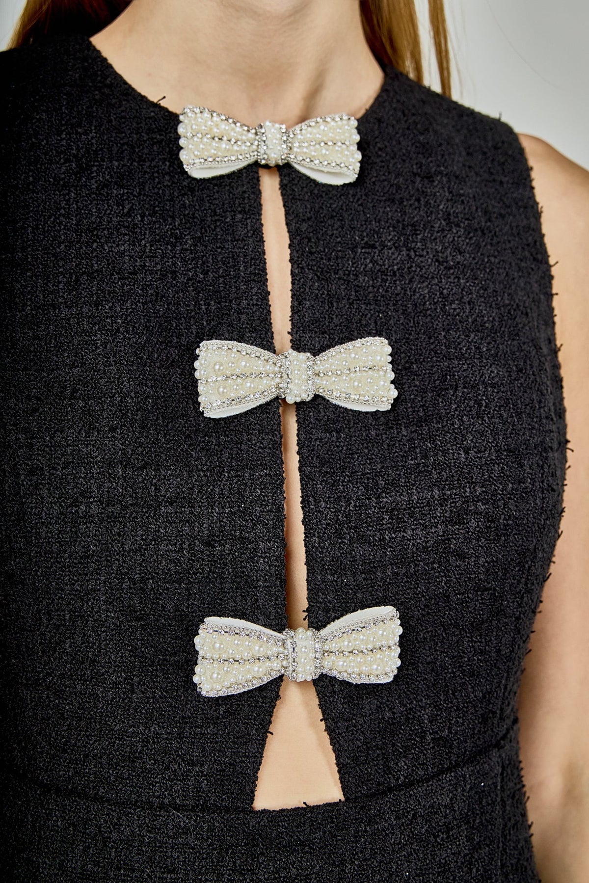 Endless Rose Smart Buy | Pearl Bow Mini Dress